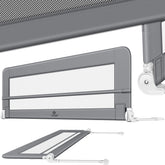 Bedhekje - 200 cm - Bedrand - Bedrail - Bedrek - Lichtgrijs - KESSER® •